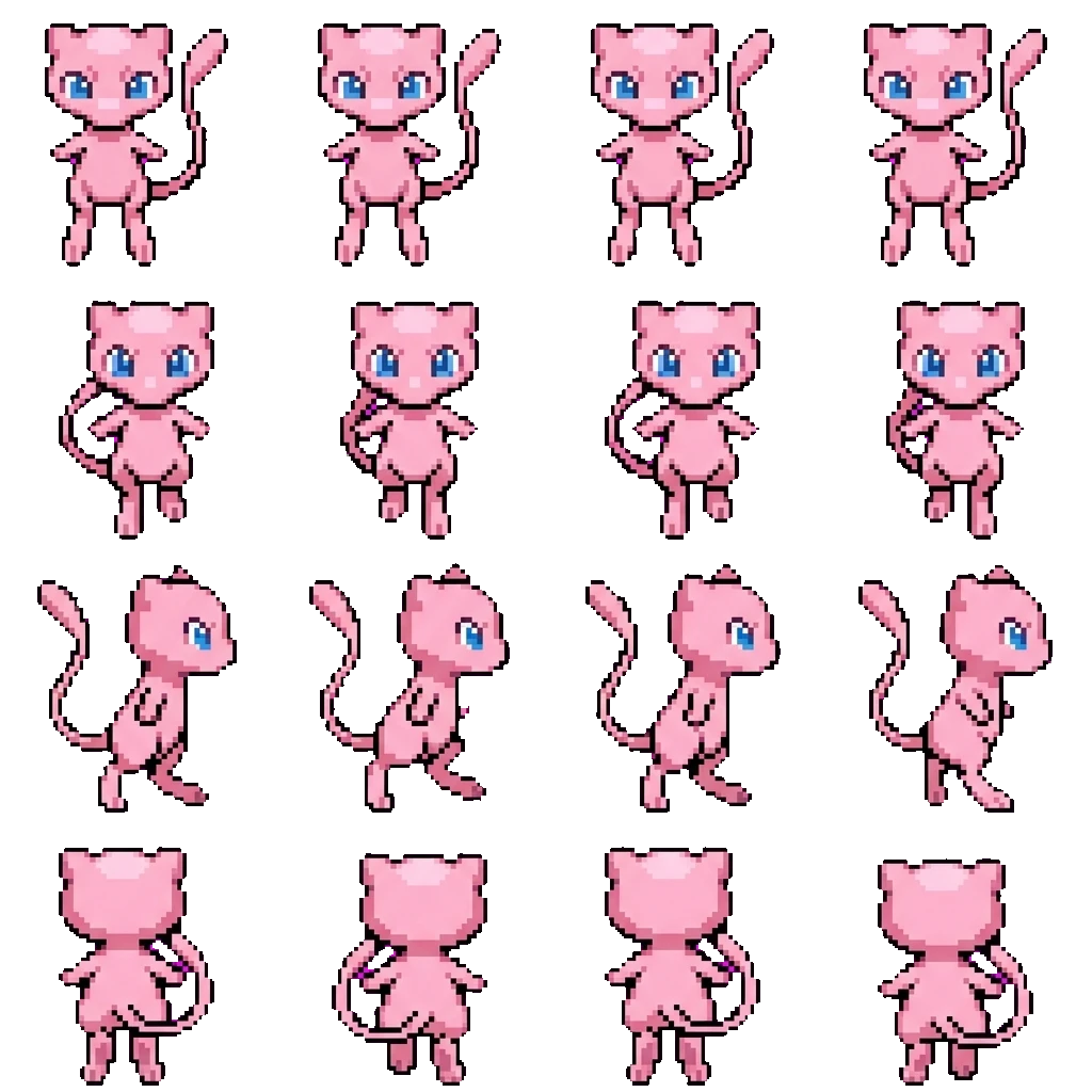 Mew movement sprite