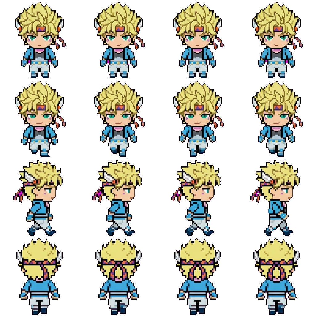 ♡Caesar Zeppeli♡ movement sprite