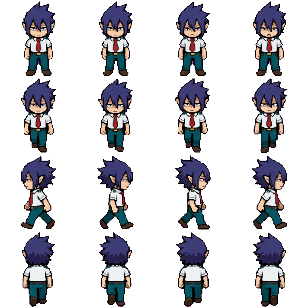 Tamaki Amajiki movement sprite