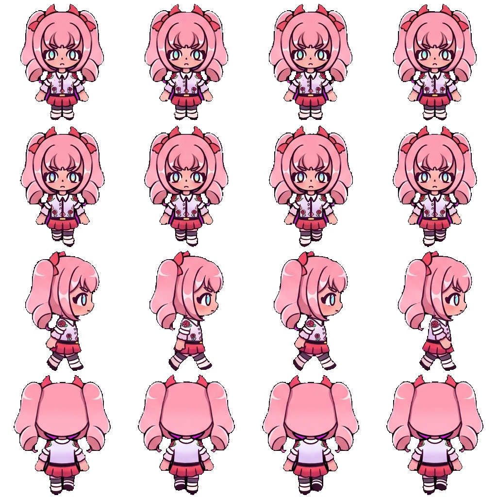 Minami Sakura movement sprite