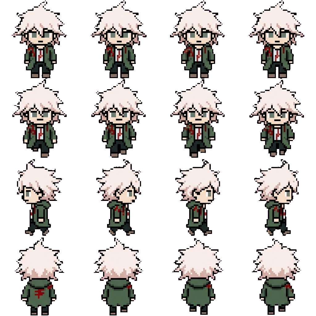 Nagito Komoeada movement sprite