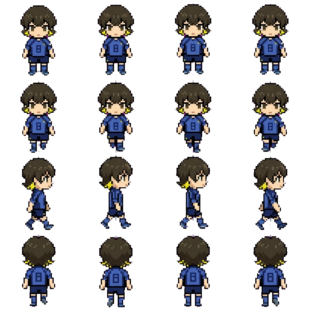 Bachira Meguru movement sprite