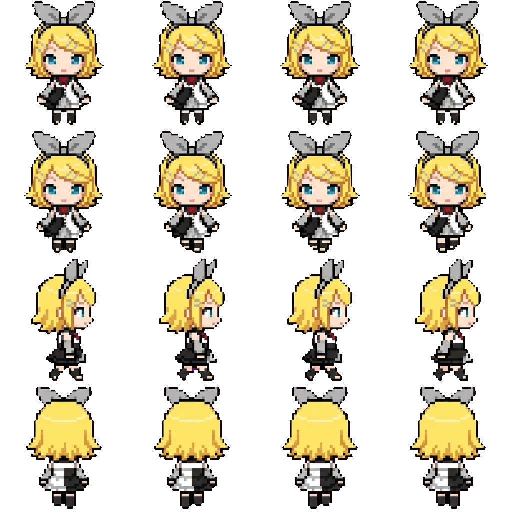 N25 Kagamine Rin movement sprite