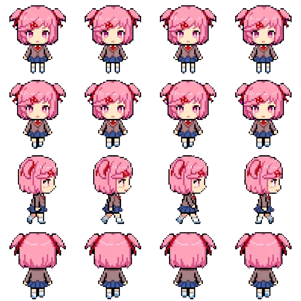 Natsuki movement sprite
