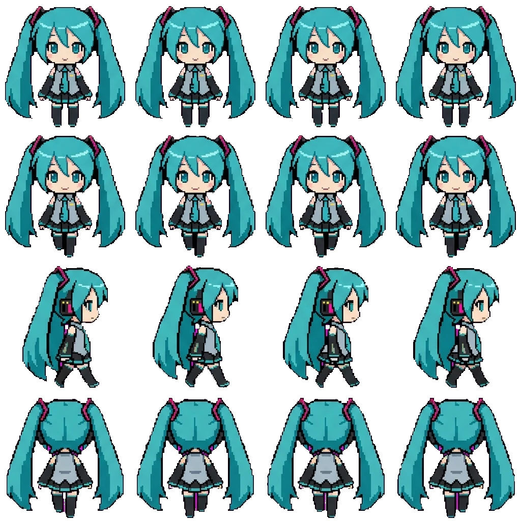 Hatsune Miku movement sprite