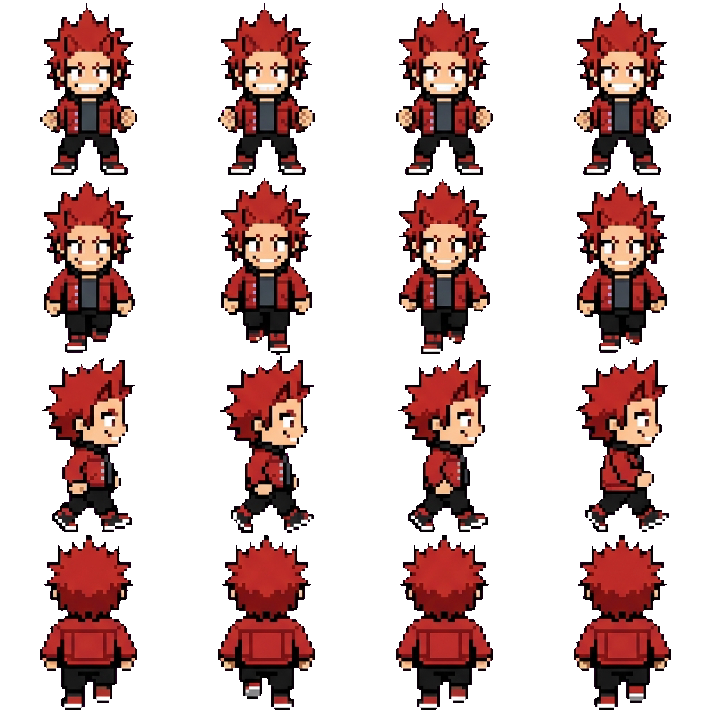 Eijiro Kirishima movement sprite