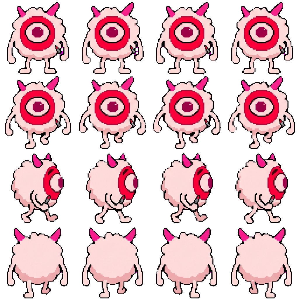 Psychopathic Genko (definitely not a relative) movement sprite