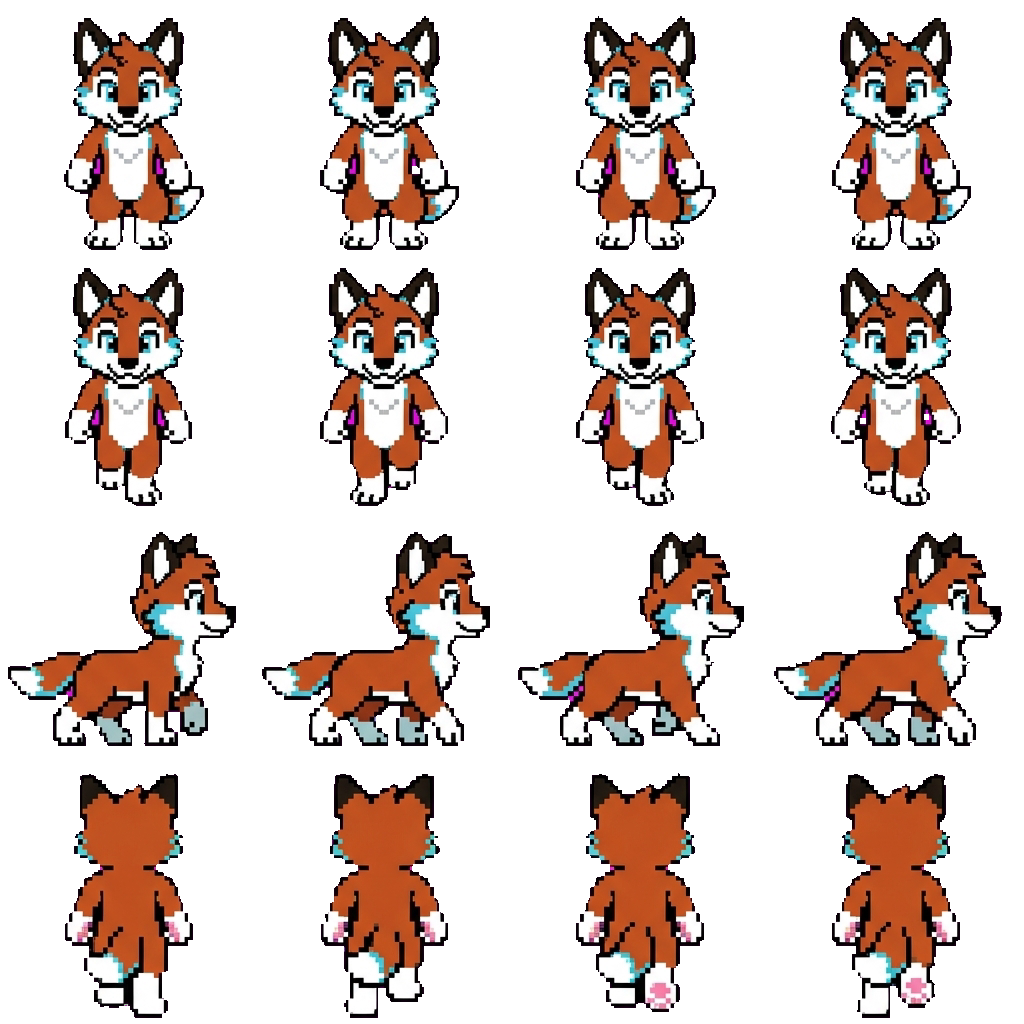 Furry movement sprite
