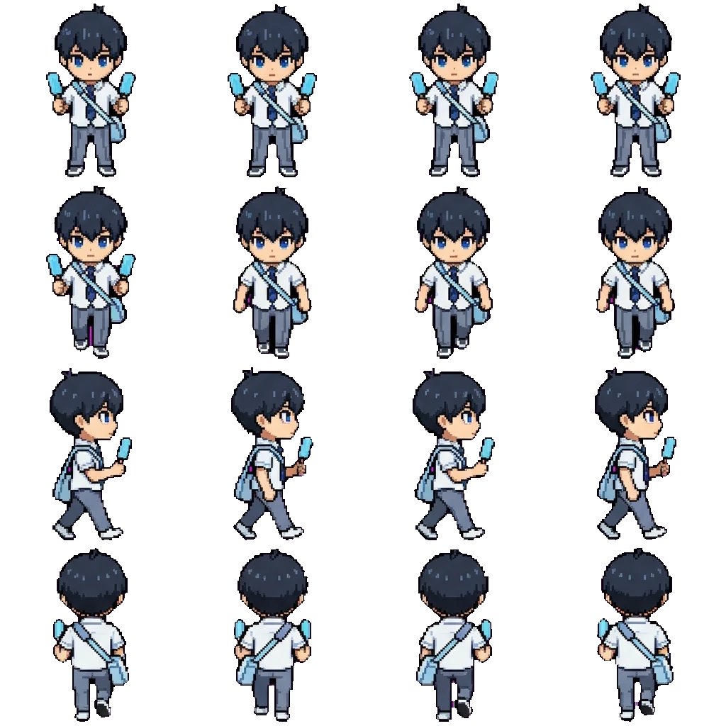 Isagi Yoichi movement sprite