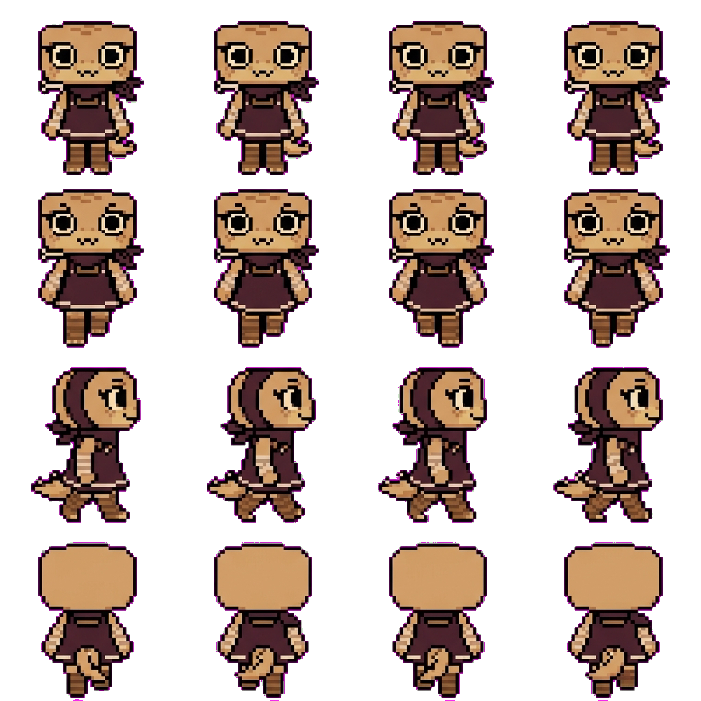 shelly movement sprite