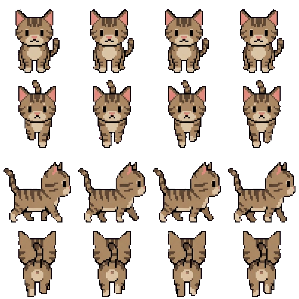 Scribble movement sprite