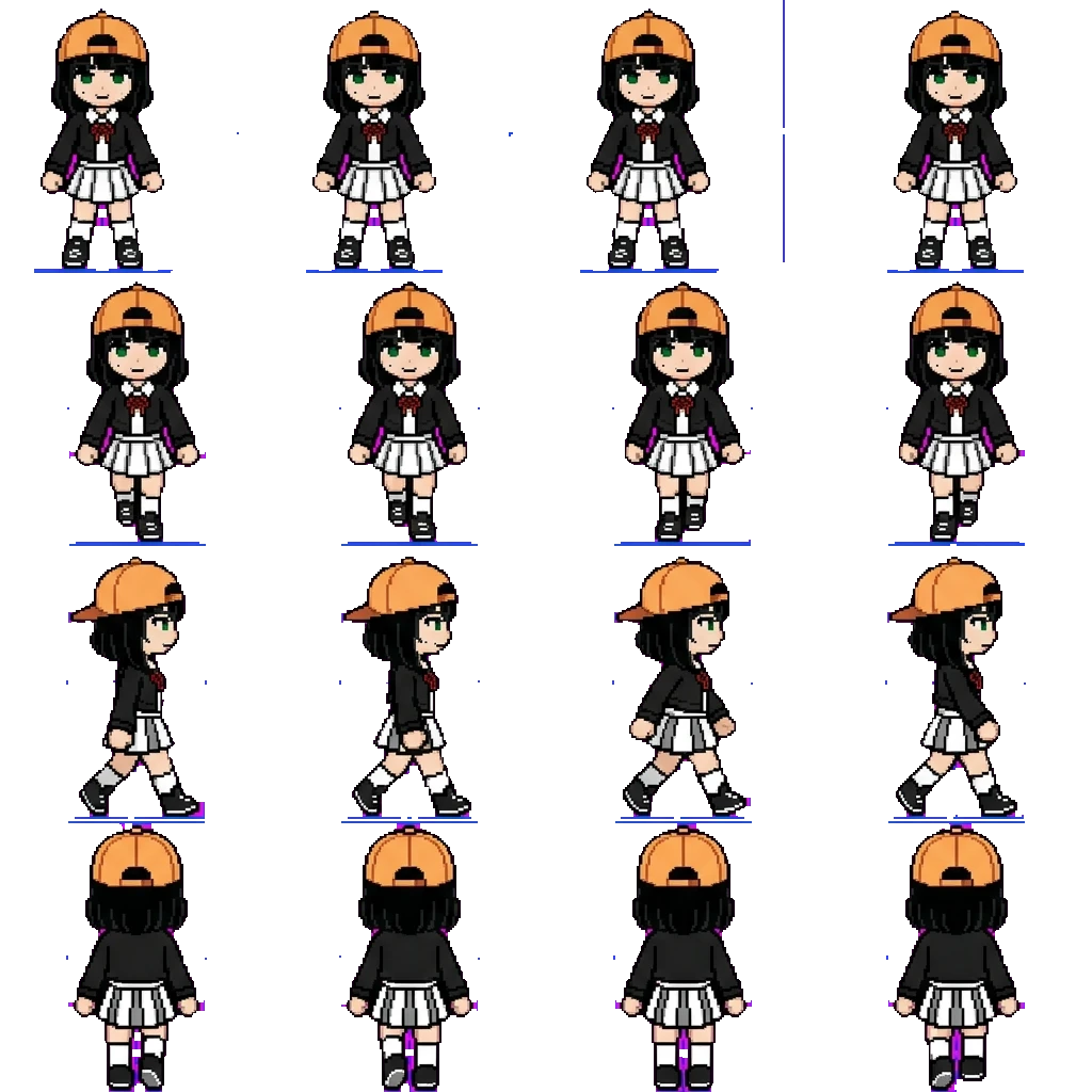 Tina movement sprite