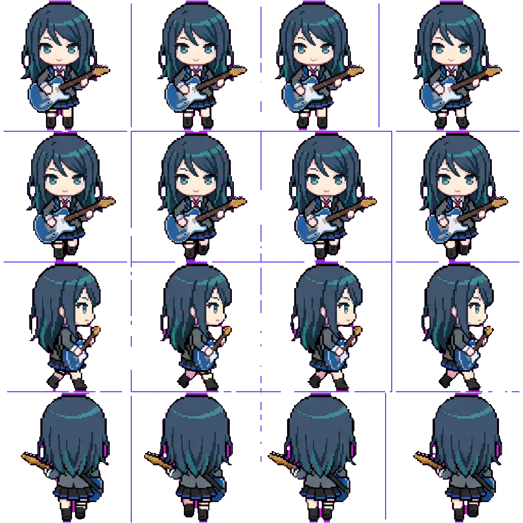 Ichika Hoshino movement sprite