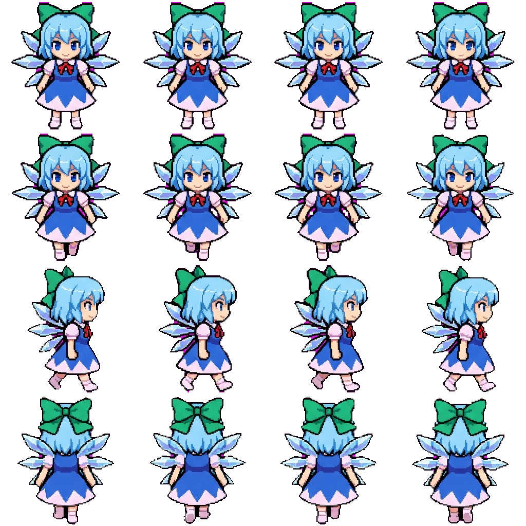 Cirno movement sprite