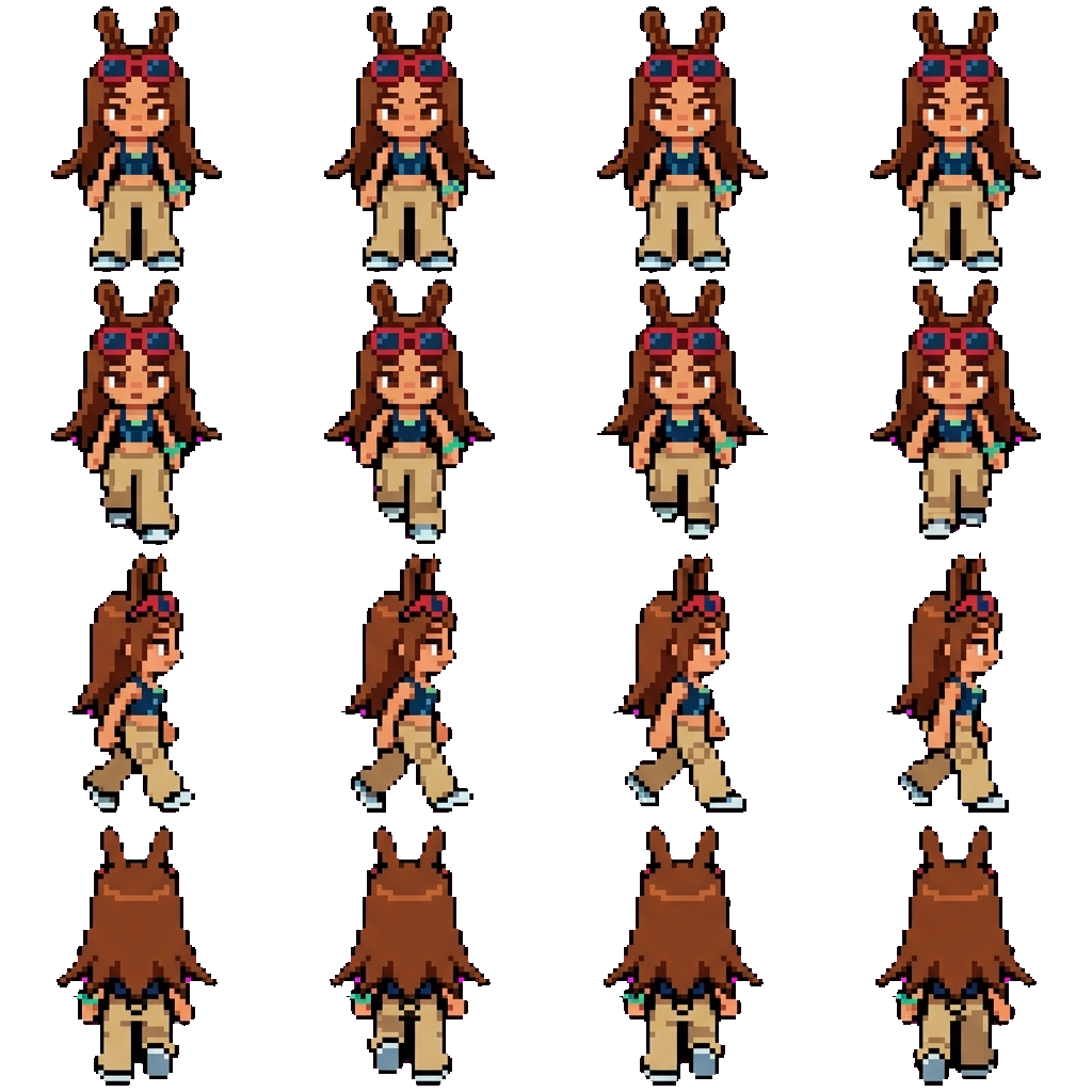 Hyuna bunny movement sprite
