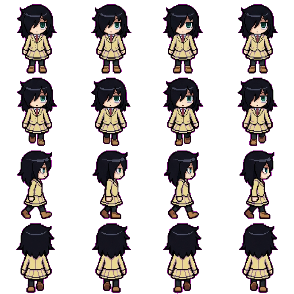 Tomoko kuroki movement sprite