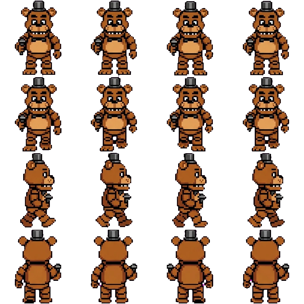 Freddy Fazbear movement sprite