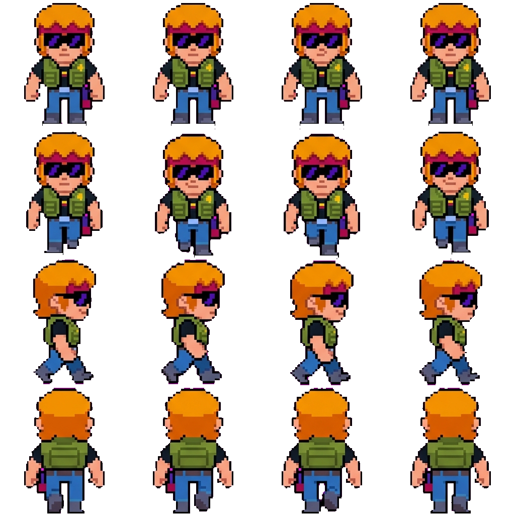 Buster movement sprite