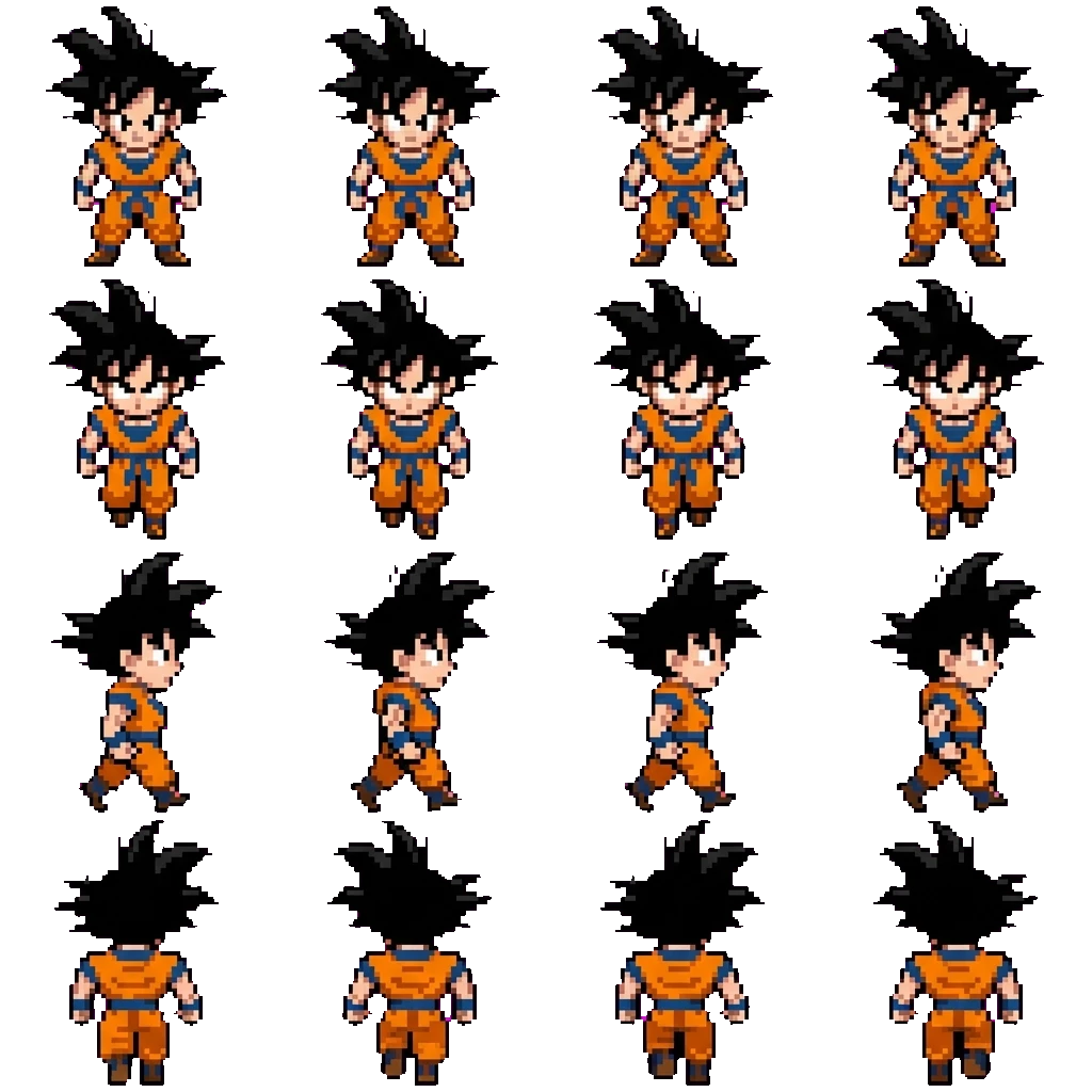 Goku movement sprite
