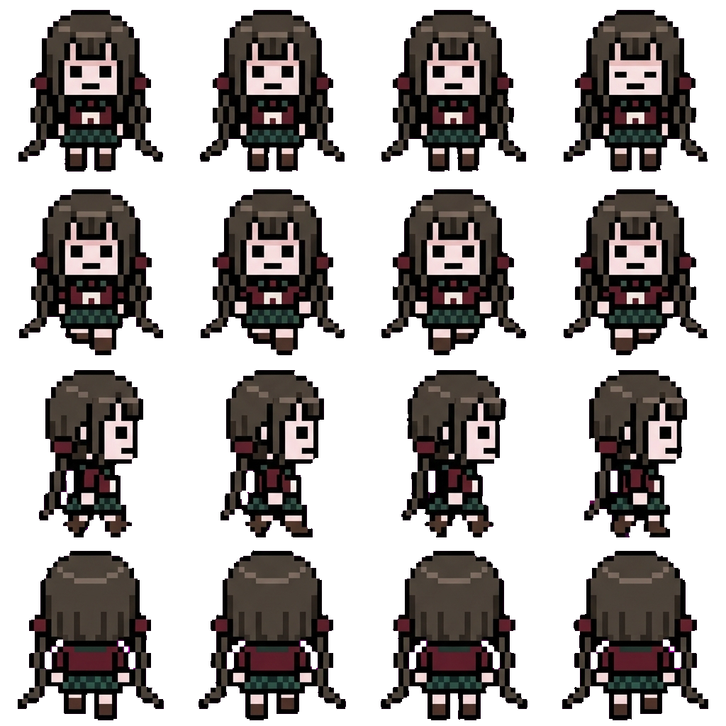 Маки Харукава movement sprite