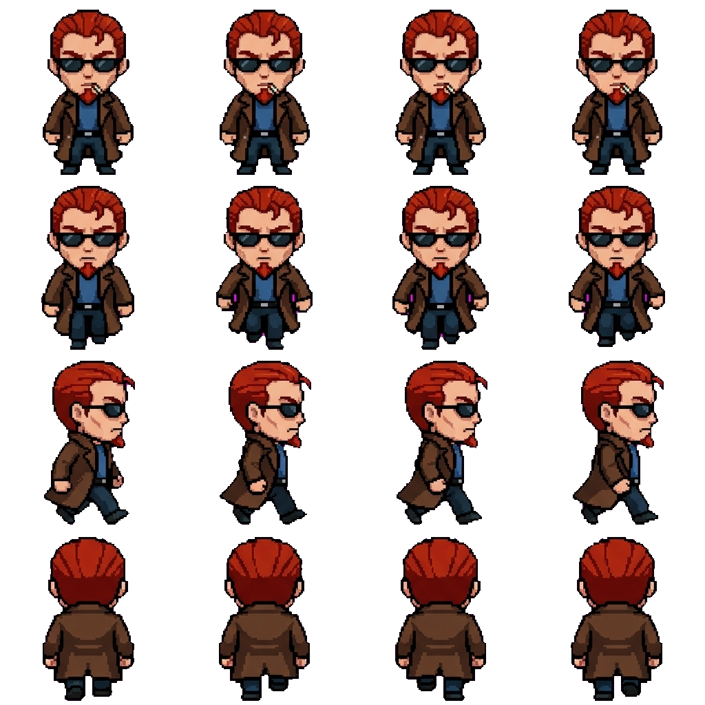 The postal guy movement sprite