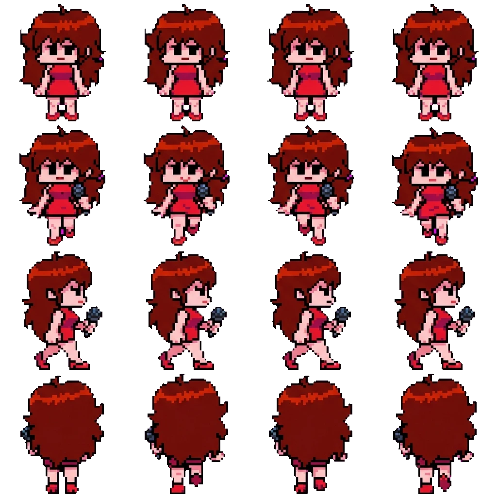 Girlfriend movement sprite