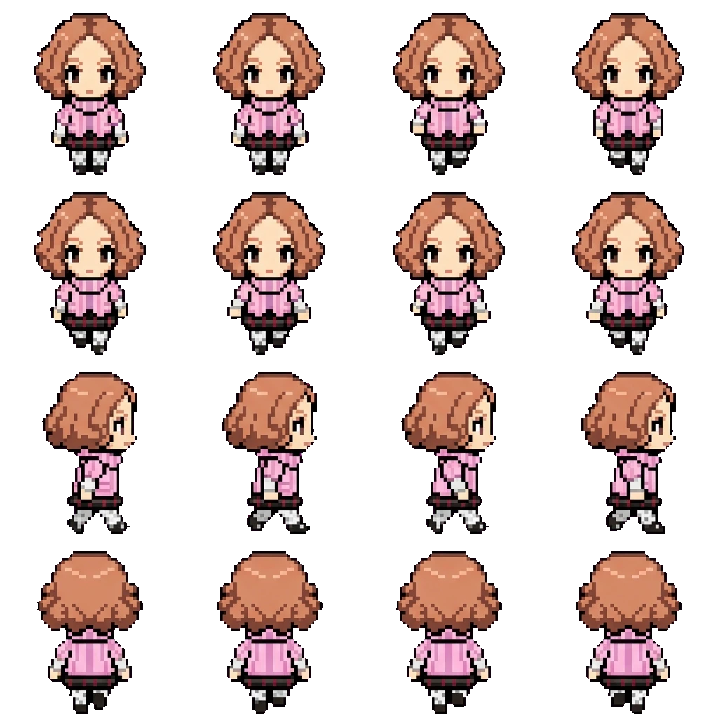 Haru Okumura movement sprite