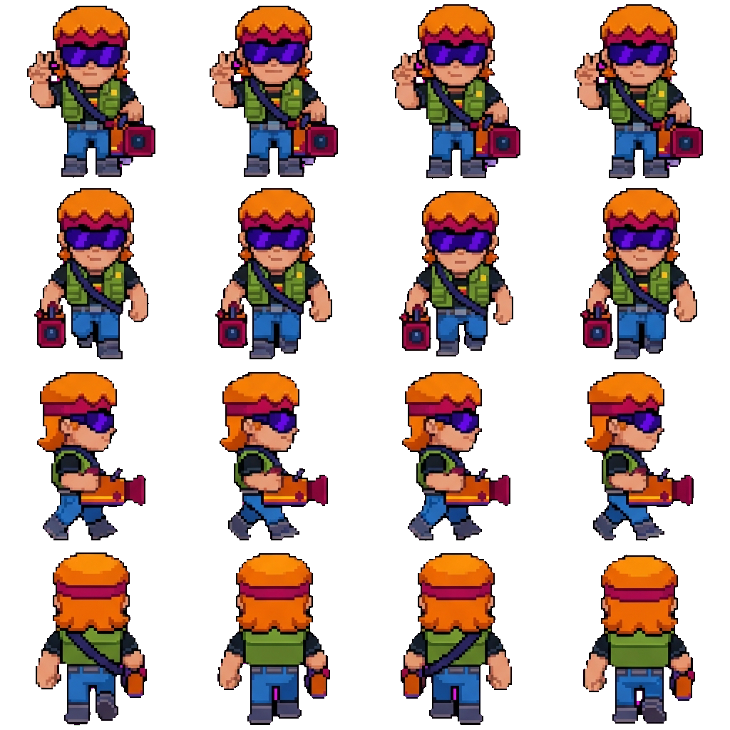 Buster movement sprite