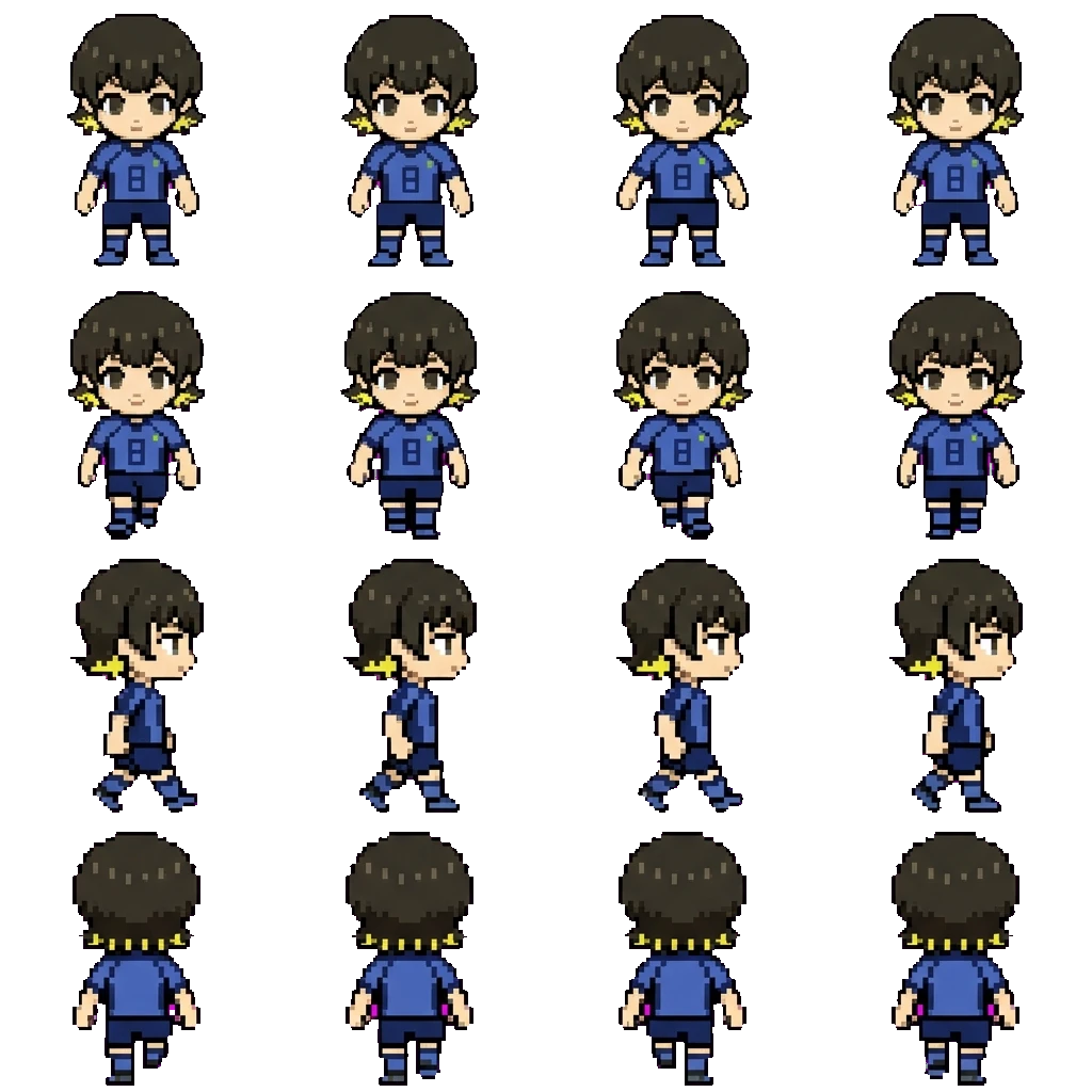 Bachira Meguru movement sprite