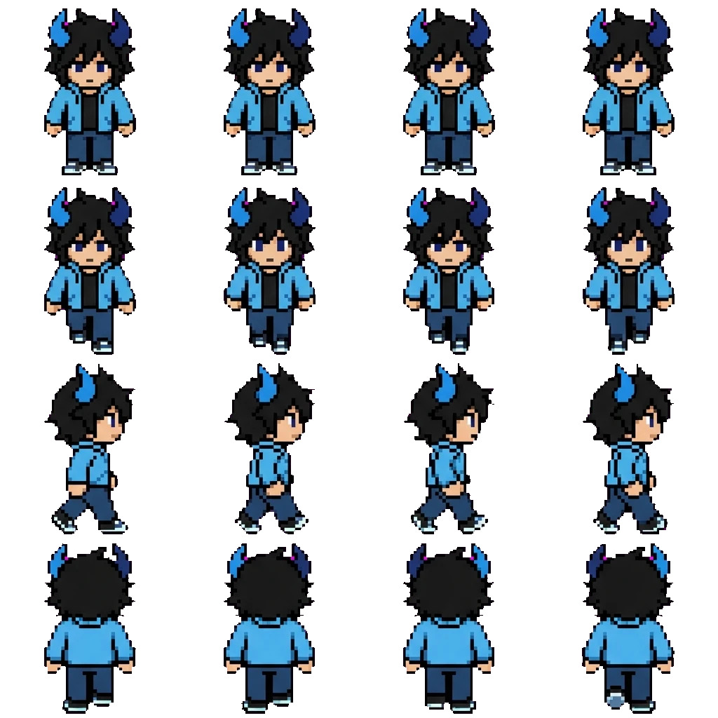 Axol Blue movement sprite