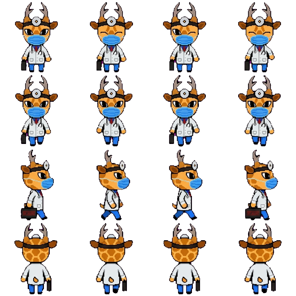 Dr Harlow movement sprite