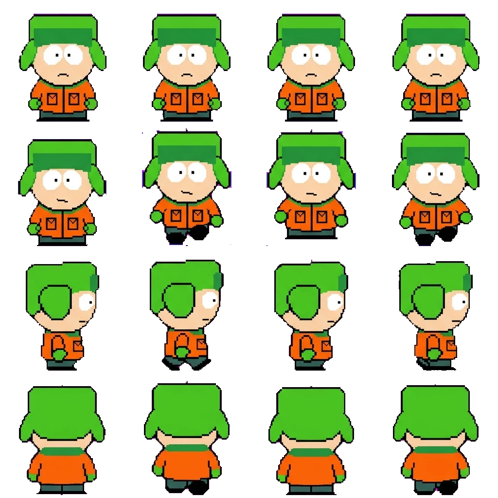 Kyle Broflovski movement sprite