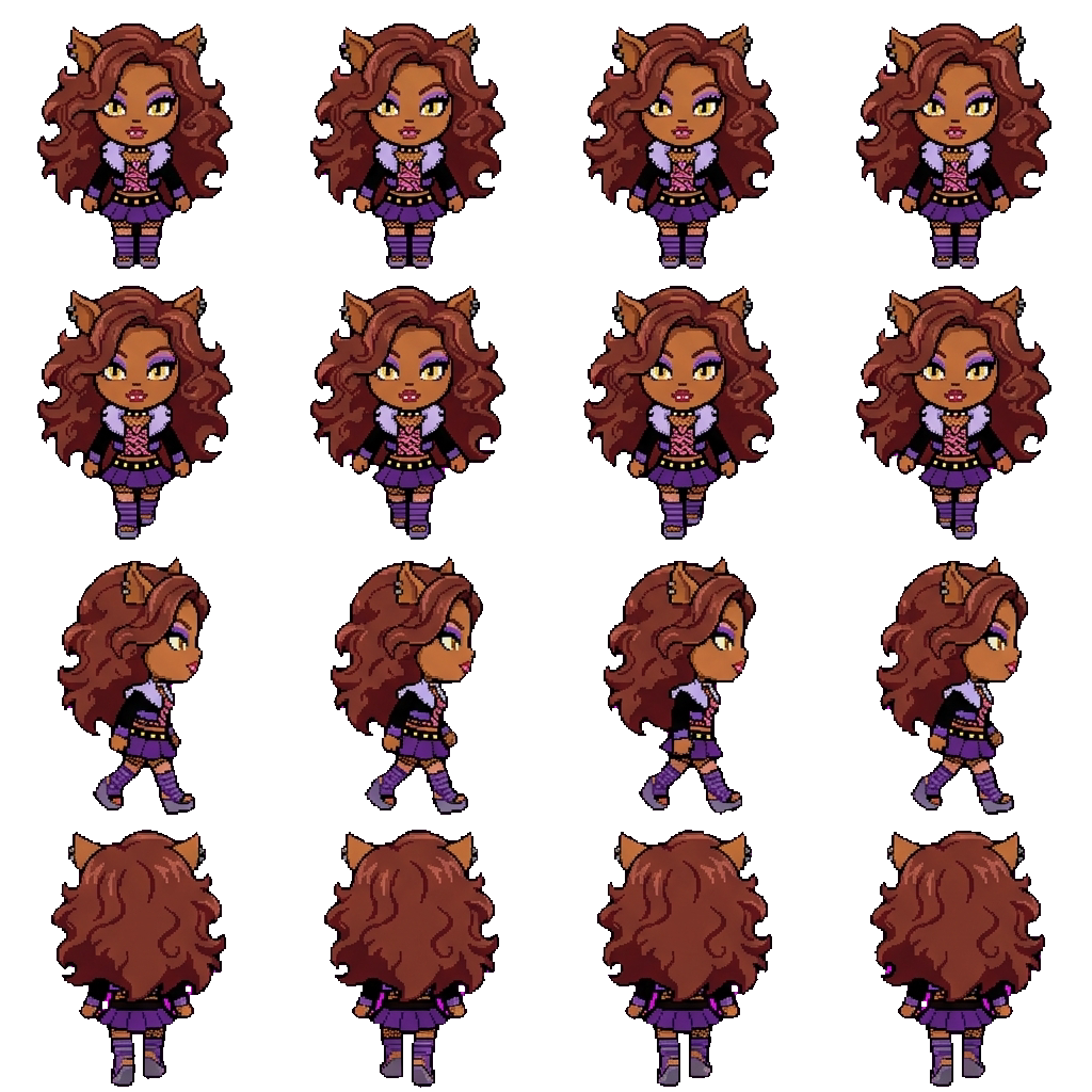 Clawdeen movement sprite