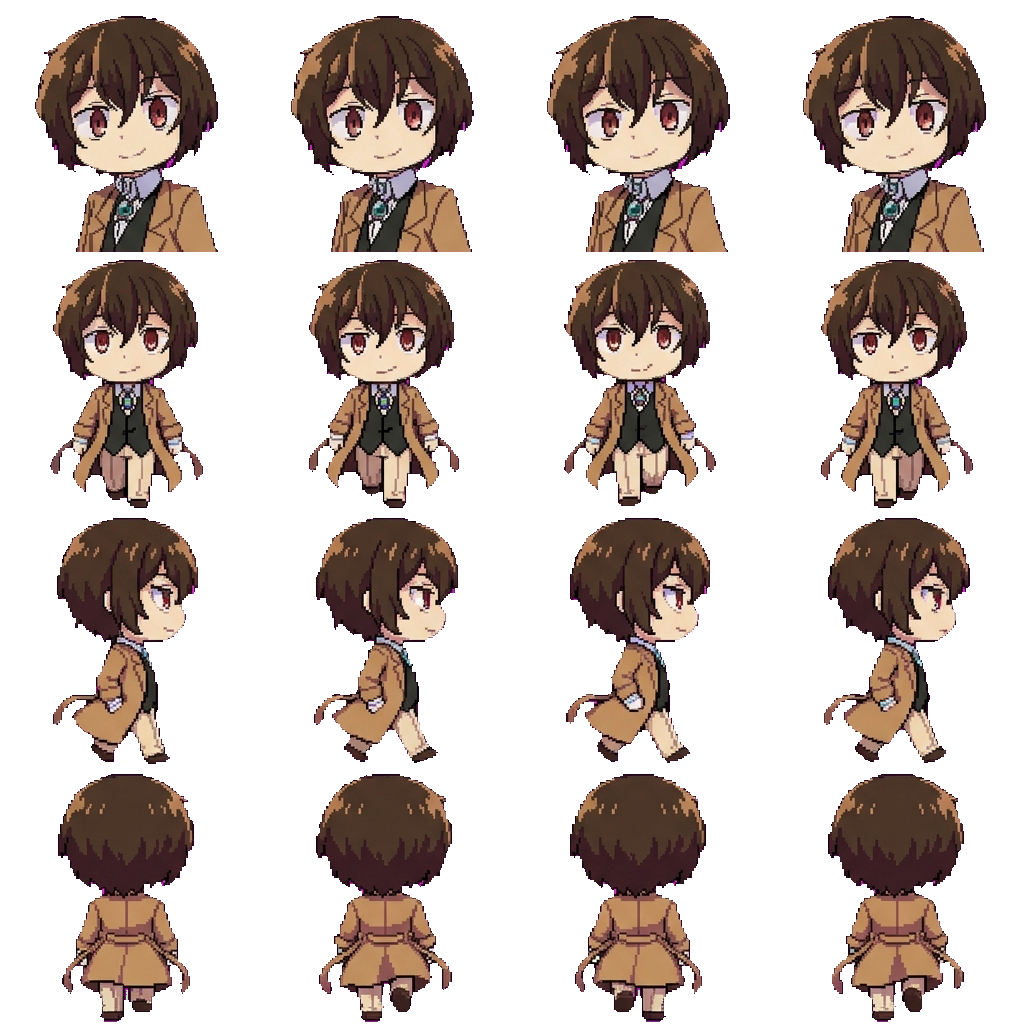 Дазай Осаму movement sprite