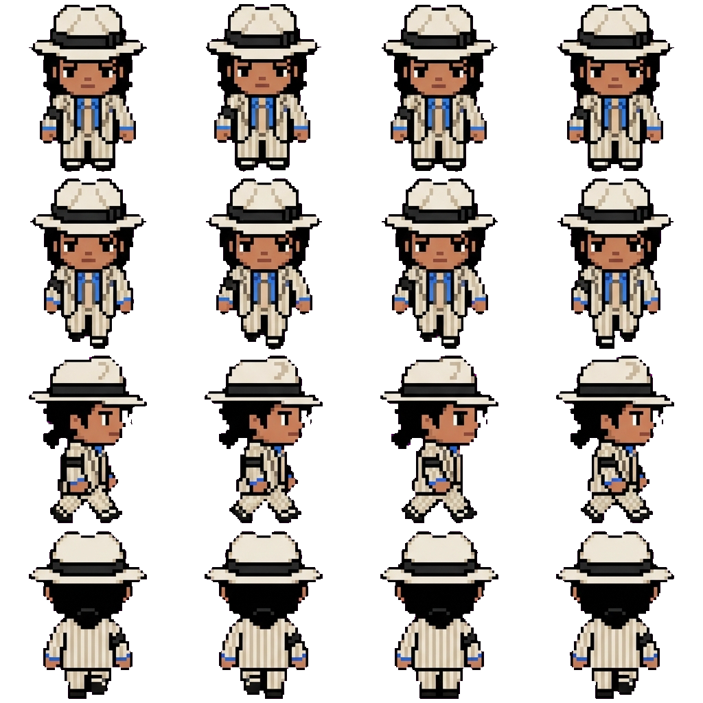 Michael Jackson movement sprite