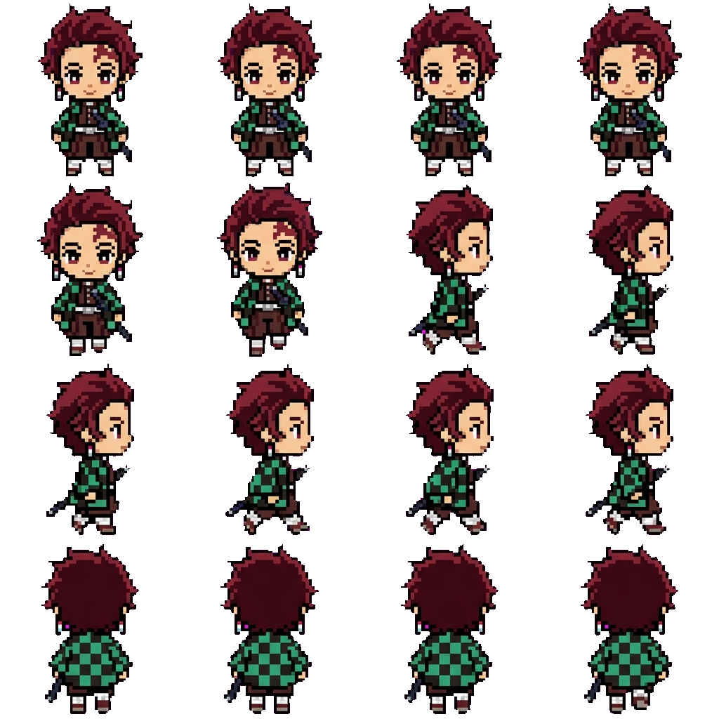 Tanjiro kamado movement sprite