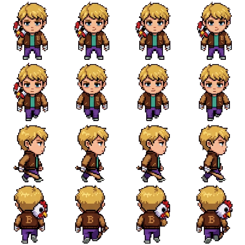 Jacket movement sprite