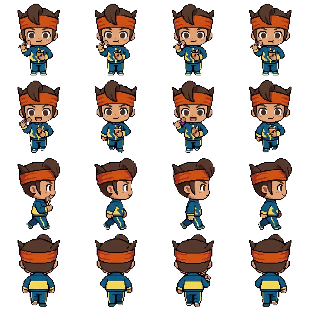 Endou Mamoru movement sprite