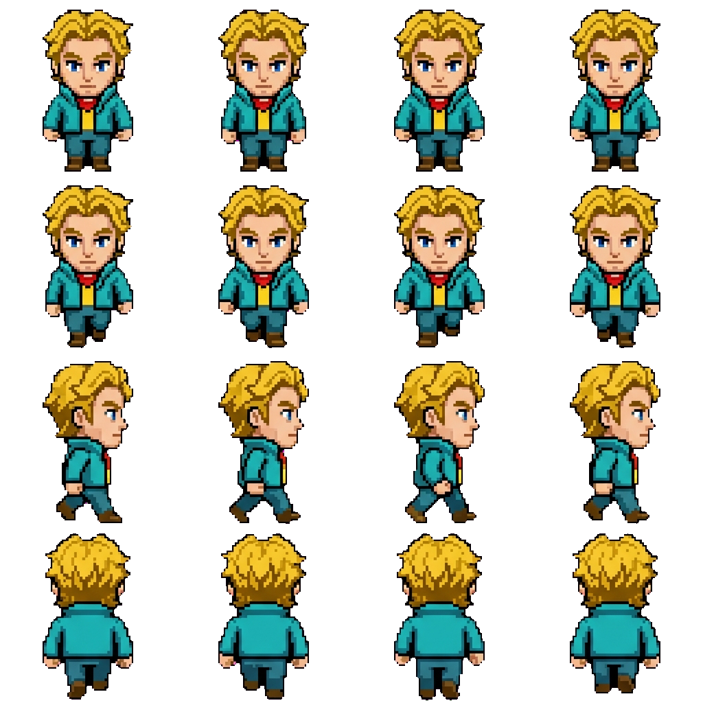 Curly movement sprite