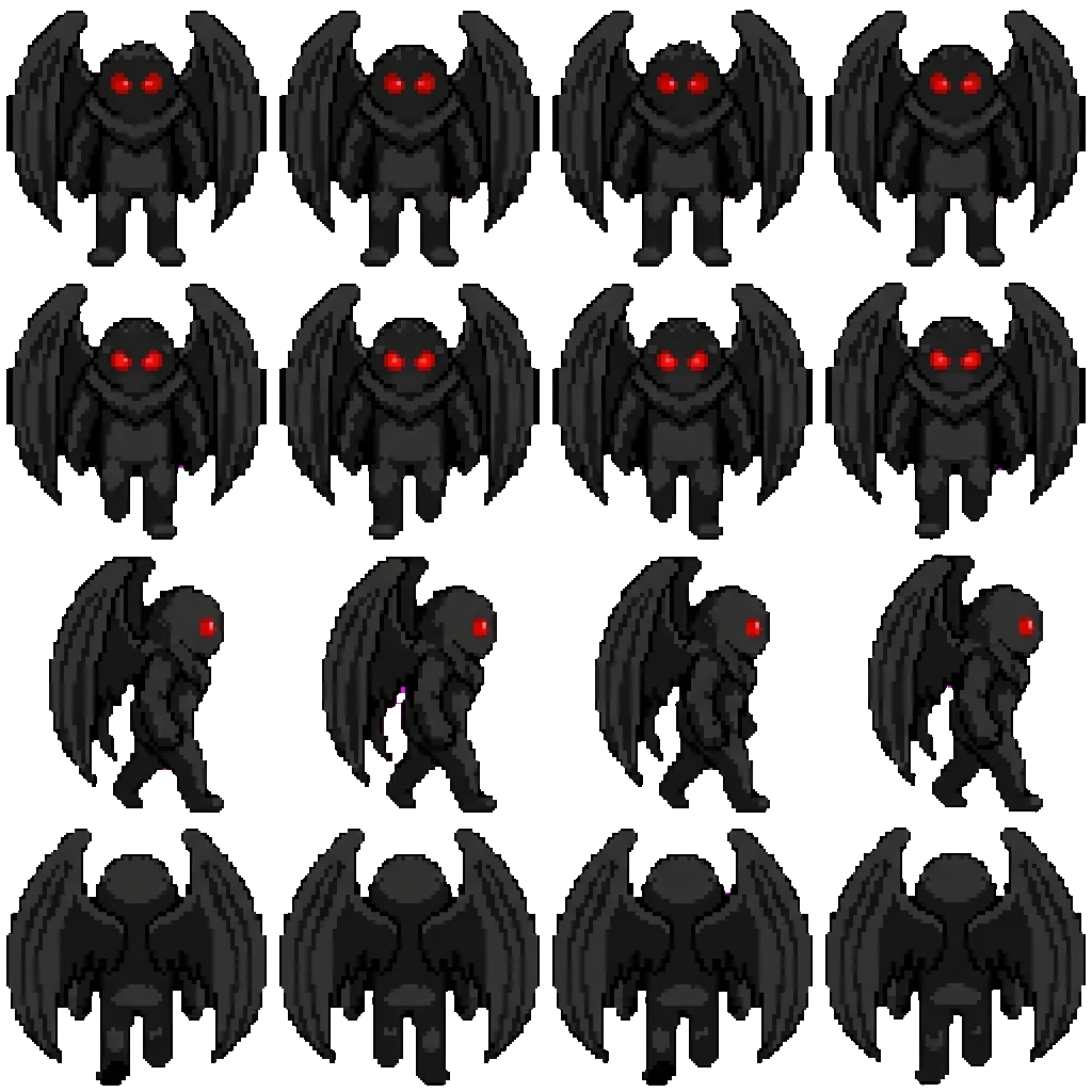 Mothman movement sprite