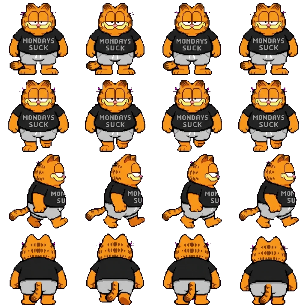 Garfield movement sprite