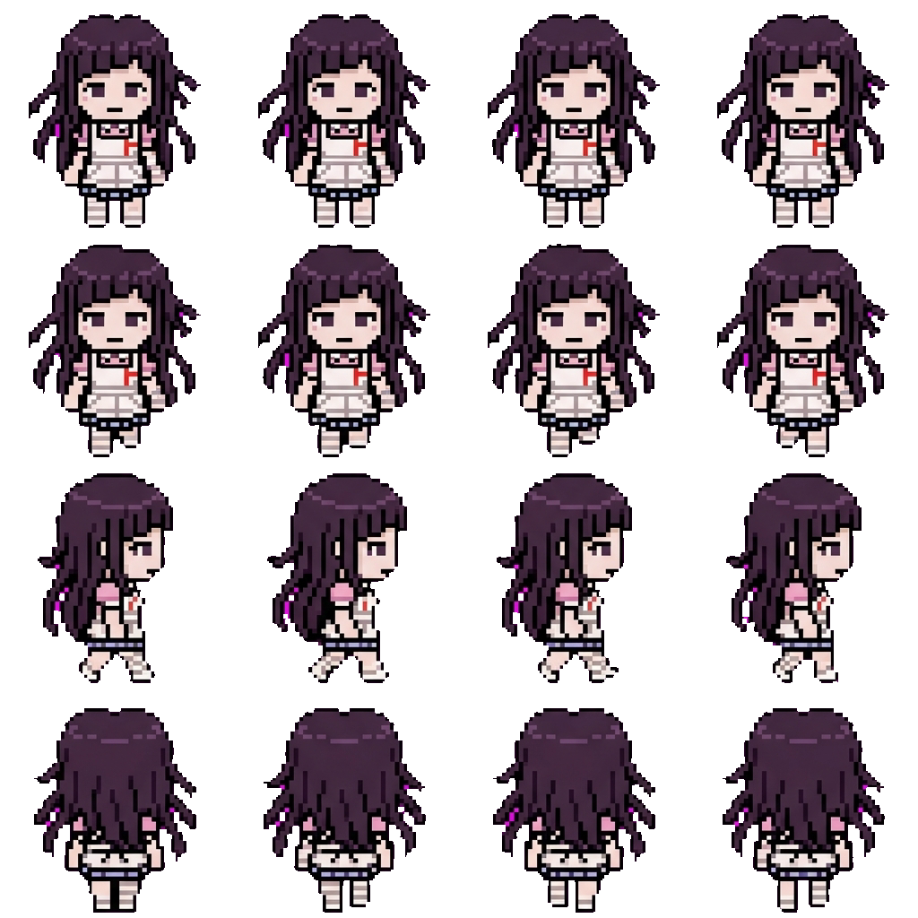 Mikan Tsumuki movement sprite