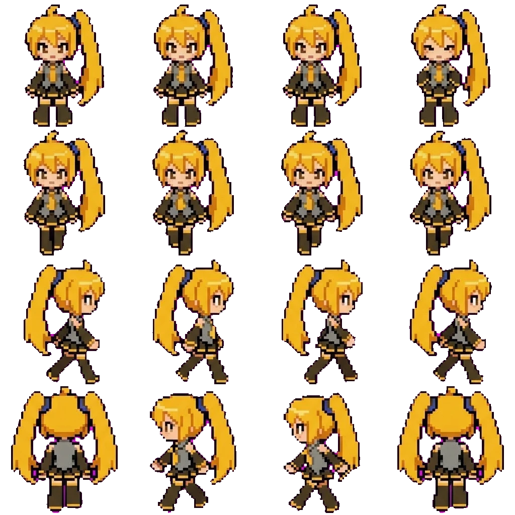 Neru Akita movement sprite