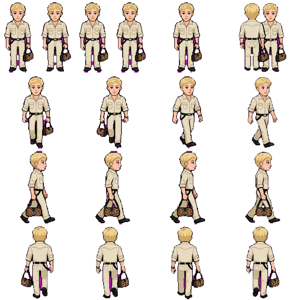 Bang Chan movement sprite