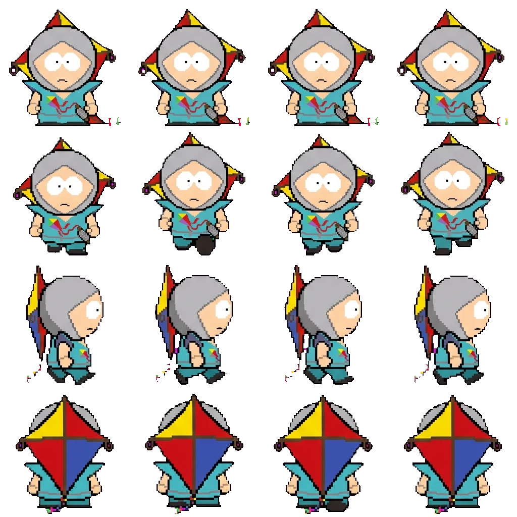 Human Kite movement sprite