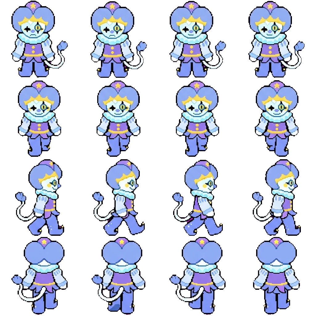 Jester of Candy cotton movement sprite