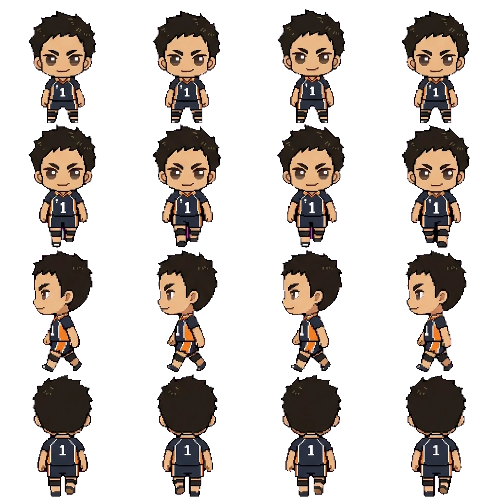 Daichi Sawamura movement sprite