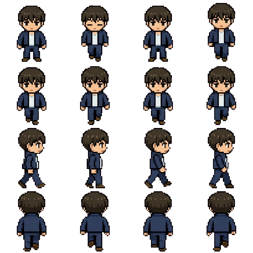 Haibara Yu movement sprite