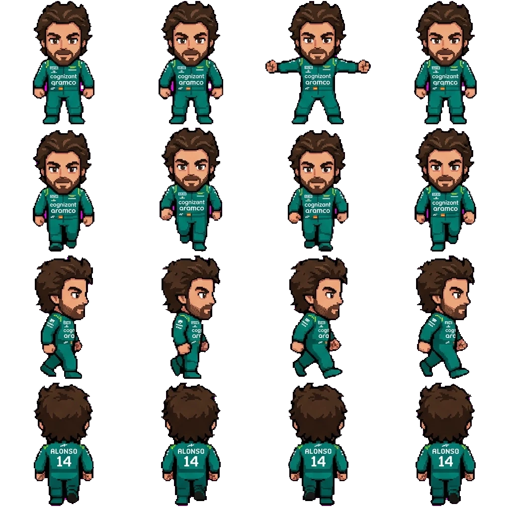 Fernando Alonso movement sprite