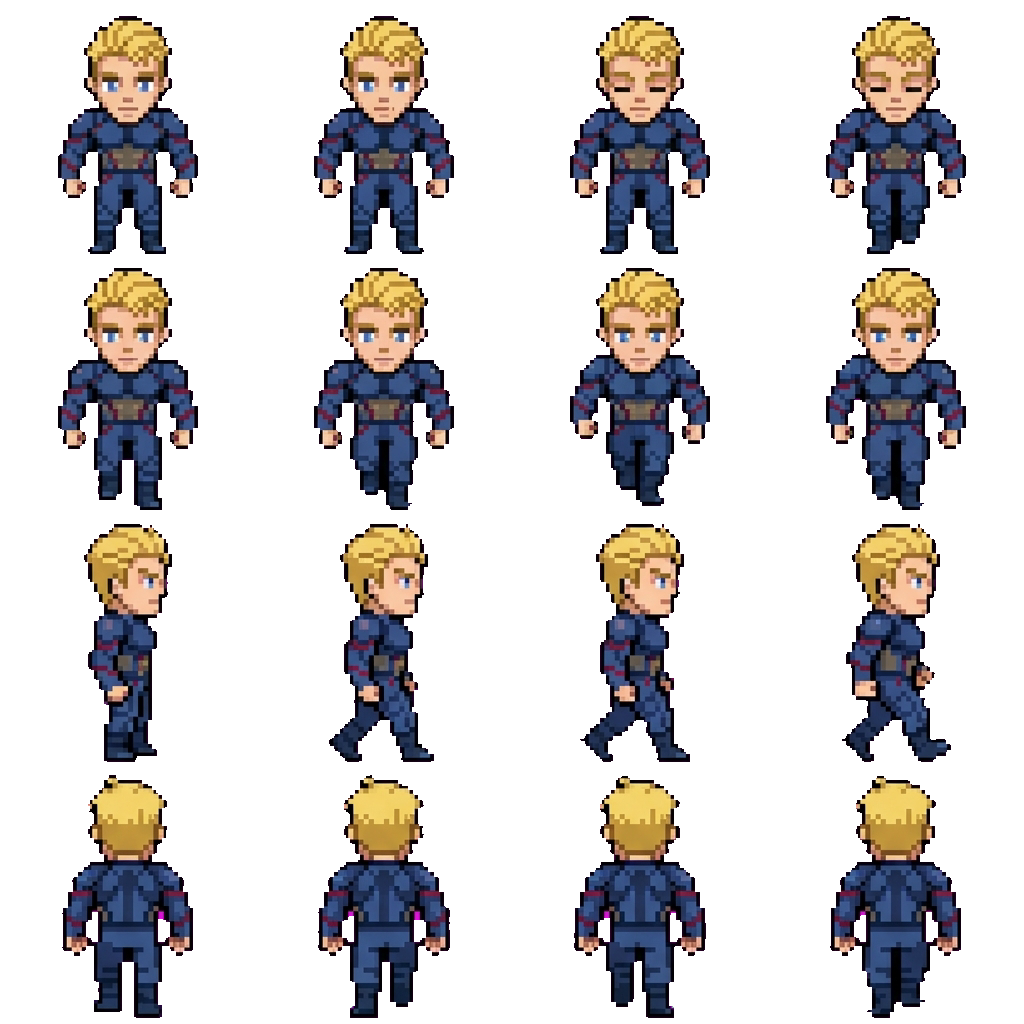Steve Rogers movement sprite
